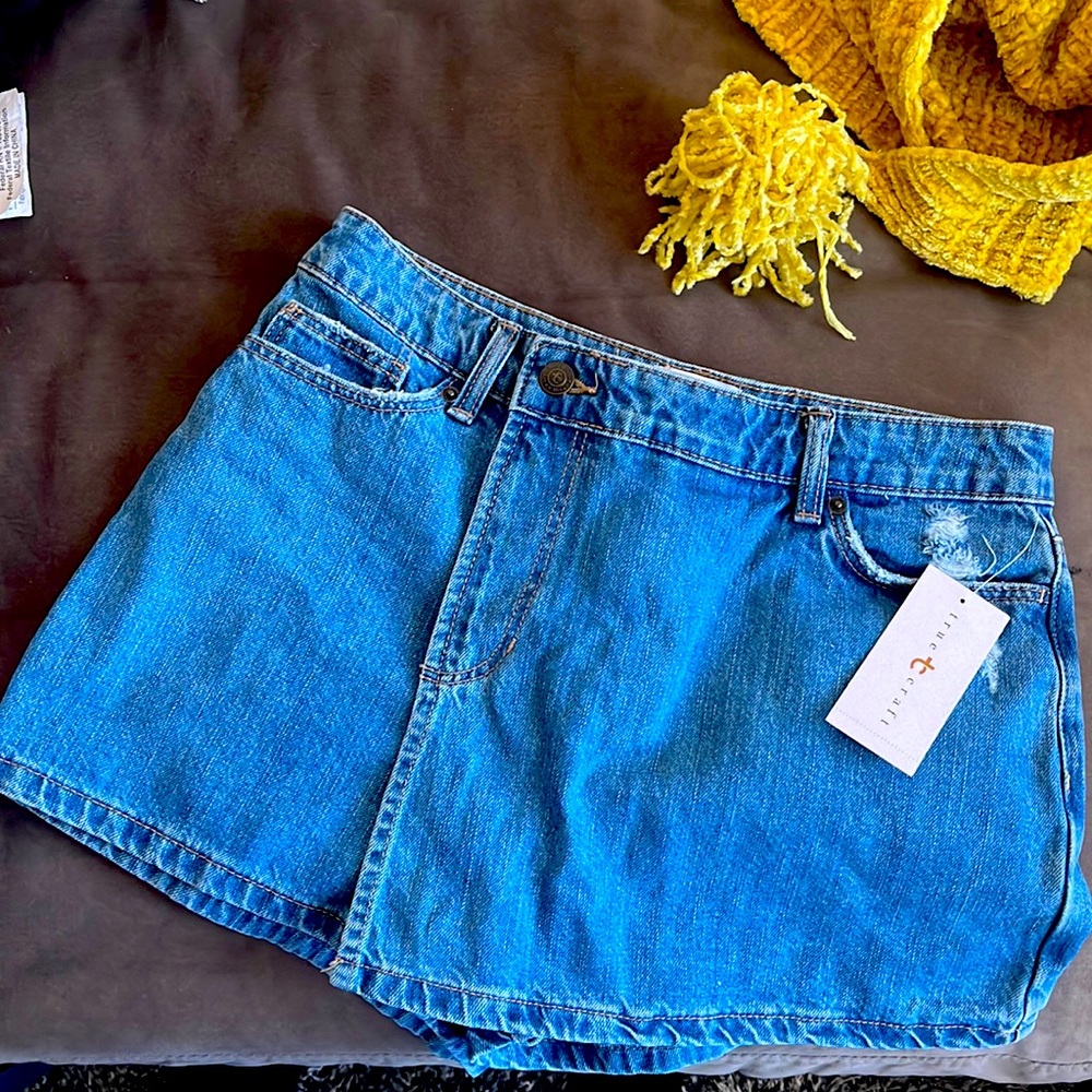 TRUE CRAFT Denim Skort